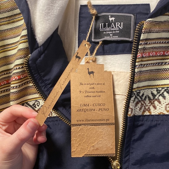 NWT Illari Peru Jacket & Canvas Tote Bag - Picture 13 of 14